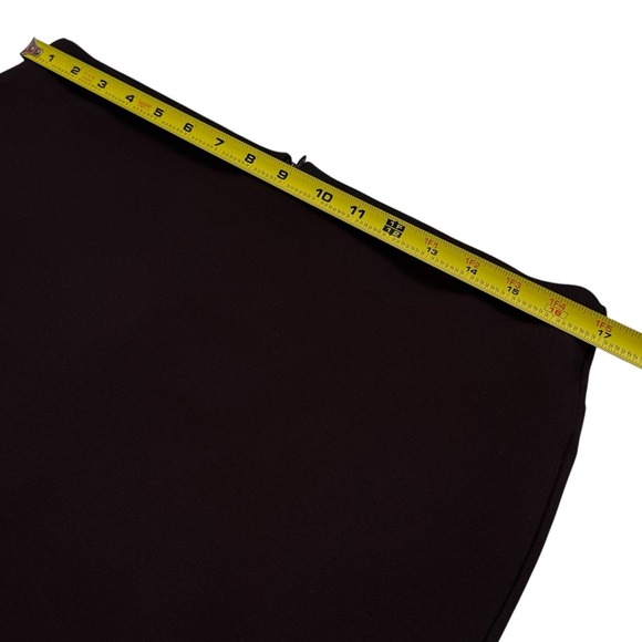 NEW Quince Ultra-Stretch Ponte Pencil Skirt Chocolate Brown Espresso Career L - Picture 8 of 9